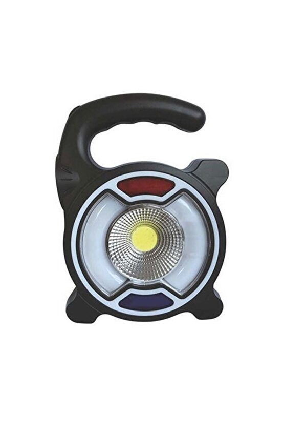 13 Watt, USB Şarjlı, Güneş Enerjili, Çok Fonksiyonlu, Mavi - Kırmızı Işık Çkar Modlu, Kamp Feneri