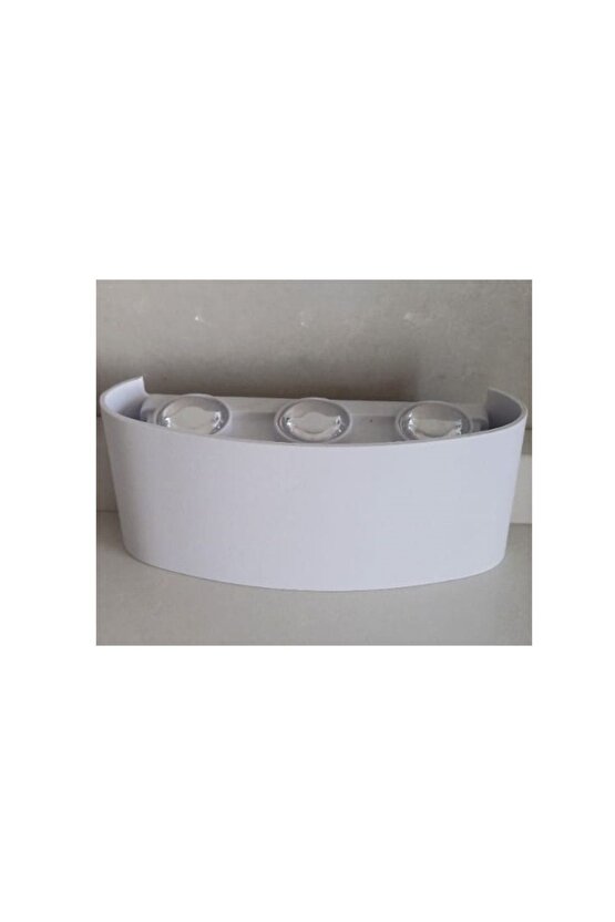 Dış Mekan Dekoratif Led Aplik Gün Işığı Beyaz Kasa 6w