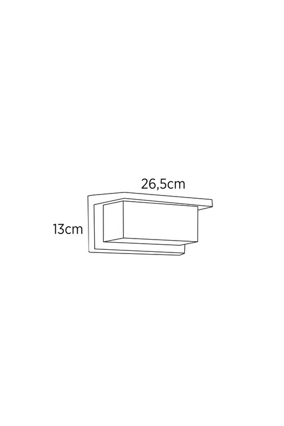 GÜNIŞIĞI DIŞ MEKAN DEKORATİF LED DUVAR APLİĞİ 18w 3200 k