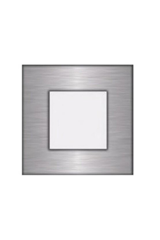 Fullreyon Koridor Basamak Merdiven Sensörsüz Kare Spot Lamba Aydınlatma Krom Kasa (MAVİ IŞIK)