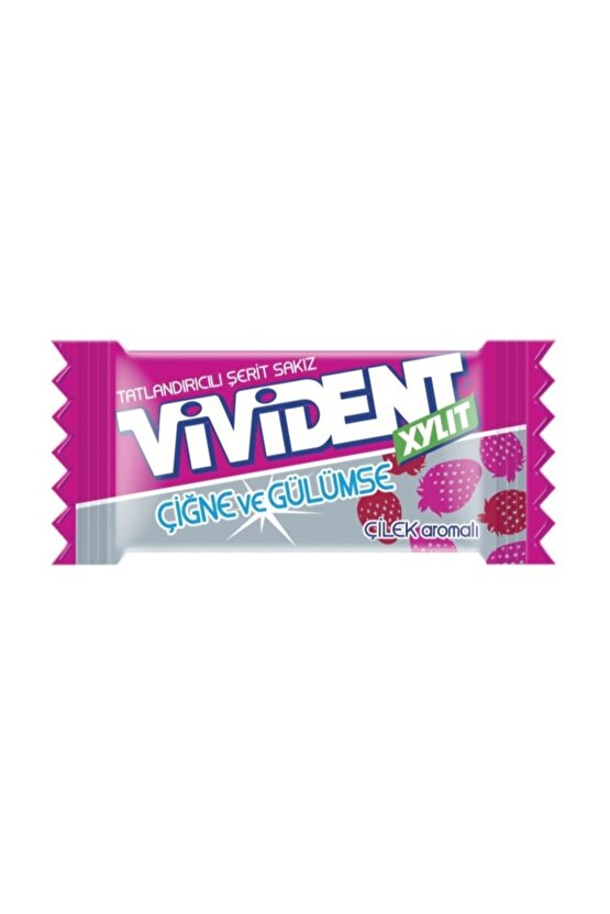 Çilek Aromalı Tatlandırıcılı Şerit Sakız 230 Adet