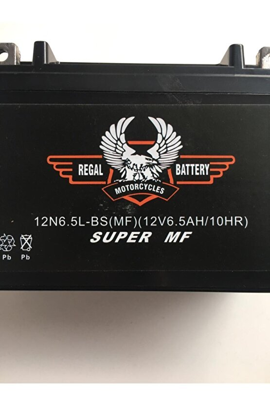 Akü 12n6,5l-bs(mf) 12v 6,5 Ah Motosiklet