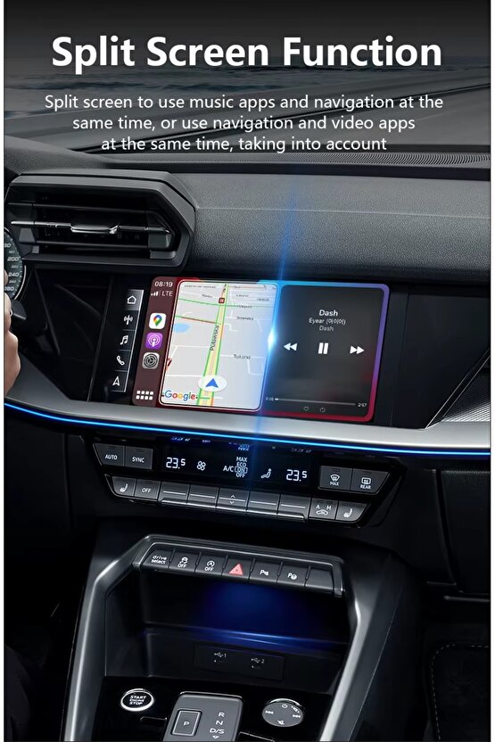 Kablosuz Carplay Android Auto Box Türkçe Dil 2 Gb Ram 16 Gb Rom 3 in 1 Wifi Hdmi Bt