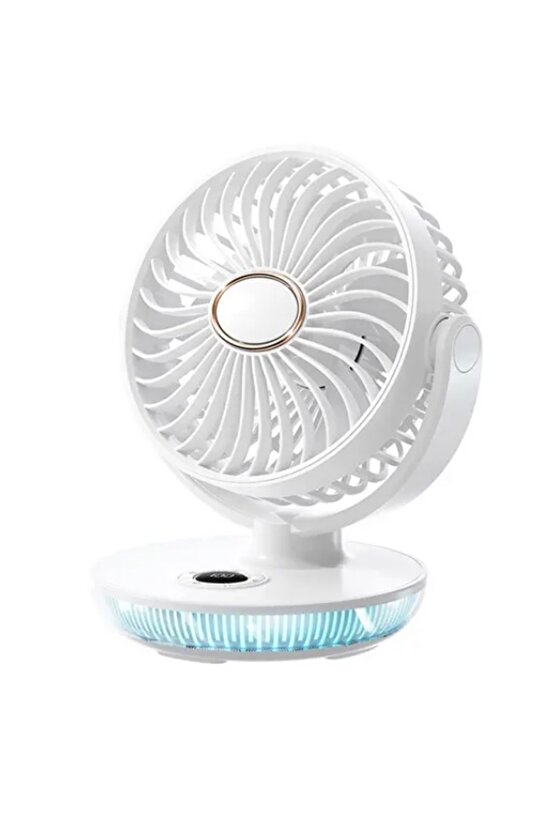 ŞARJLI MASAÜSTÜ MİNİ KLİMA SERİNLETİCİ FAN RGB LED IŞIKLI VANTİLATÖR ASKILI FAN