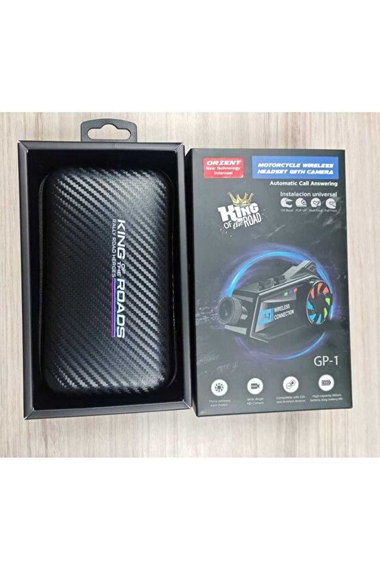 Kameralı Intercom Motosiklet Bluetooth Kask Kulaklık Ses Kontrolü 1080p Video Kayıt Videolu Interkom