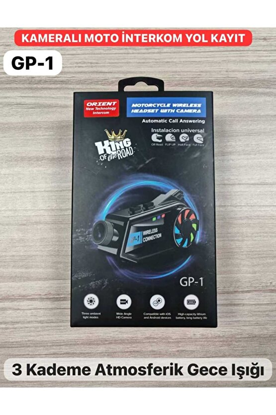 Kameralı Intercom Motosiklet Bluetooth Kask Kulaklık Ses Kontrolü 1080p Video Kayıt Videolu Interkom