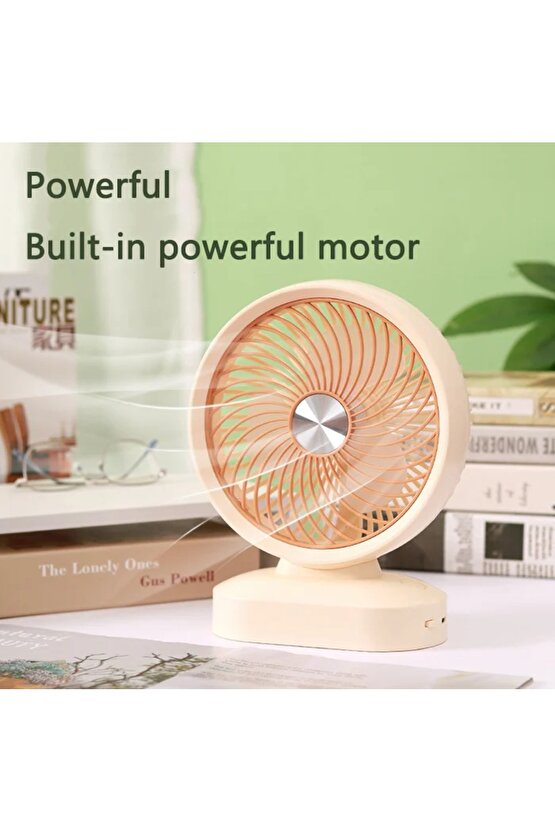 Masaüstü Şarjlı Fan 3 Kademeli Taşınabilir Vantilatör Serinletici Mini Klima Fan