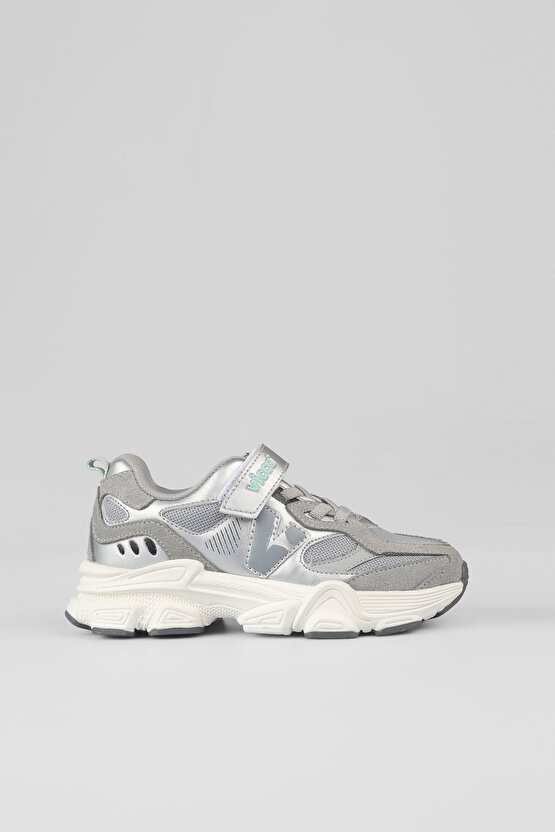 Wild Basic Unisex Çocuk Gri Spor Ayakkabı