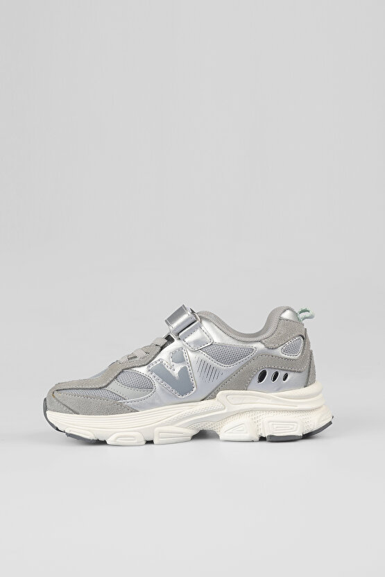 Wild Basic Unisex Çocuk Gri Spor Ayakkabı