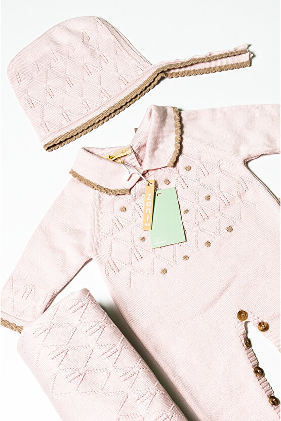 BABY Yeni Doğan 5li Örme Triko Tulum Set