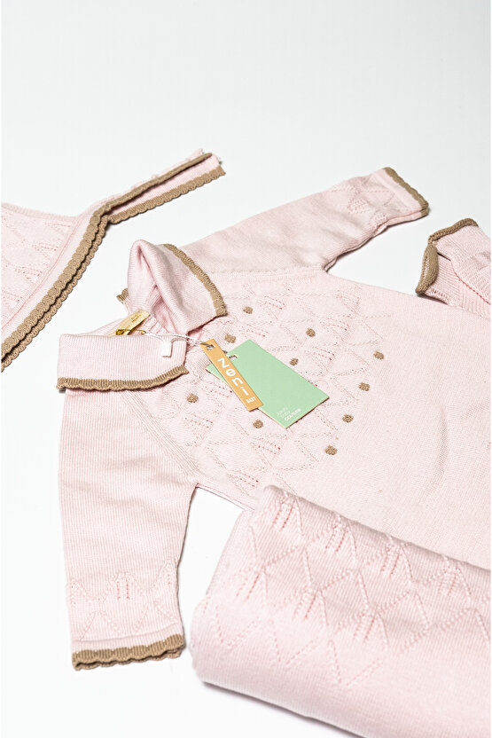 BABY Yeni Doğan 5li Örme Triko Tulum Set