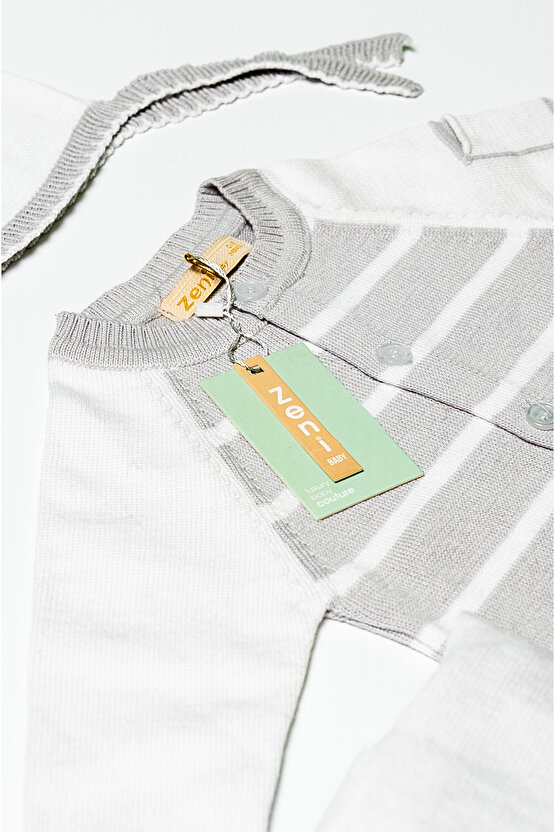 Yenidoğan 4lü Örme Triko Bebek Set