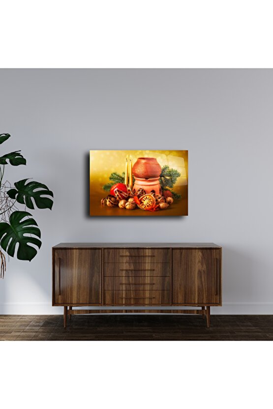 Cam Tablo Yılbaşı Temalı Duvar Sanatı