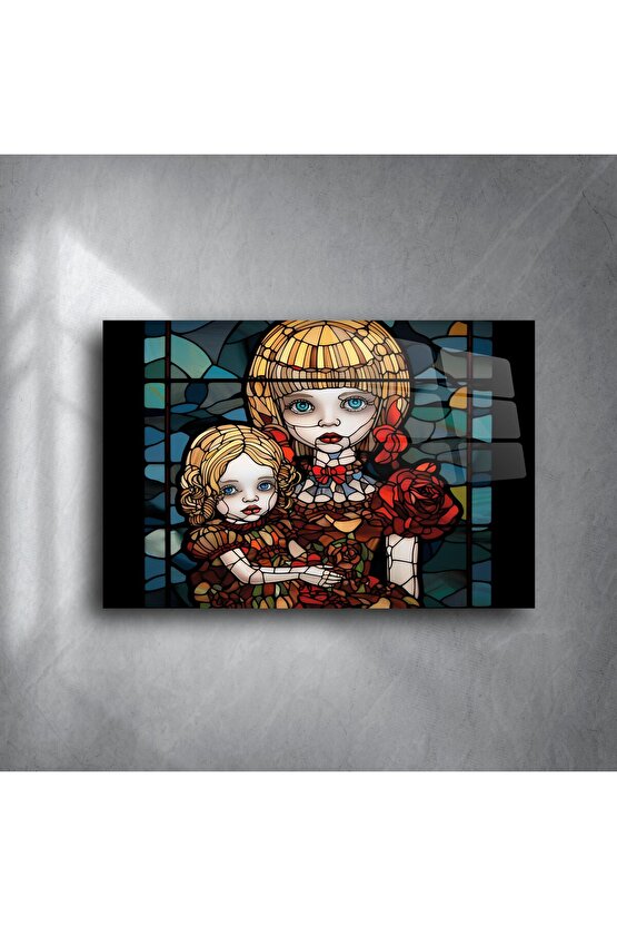 Cam Duvar Sanatı Kız Kardeşler Paneli