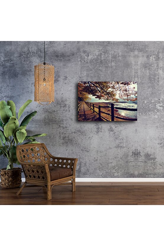 Cam Duvar Sanatı Doğal Yürüyüş Yolu Paneli