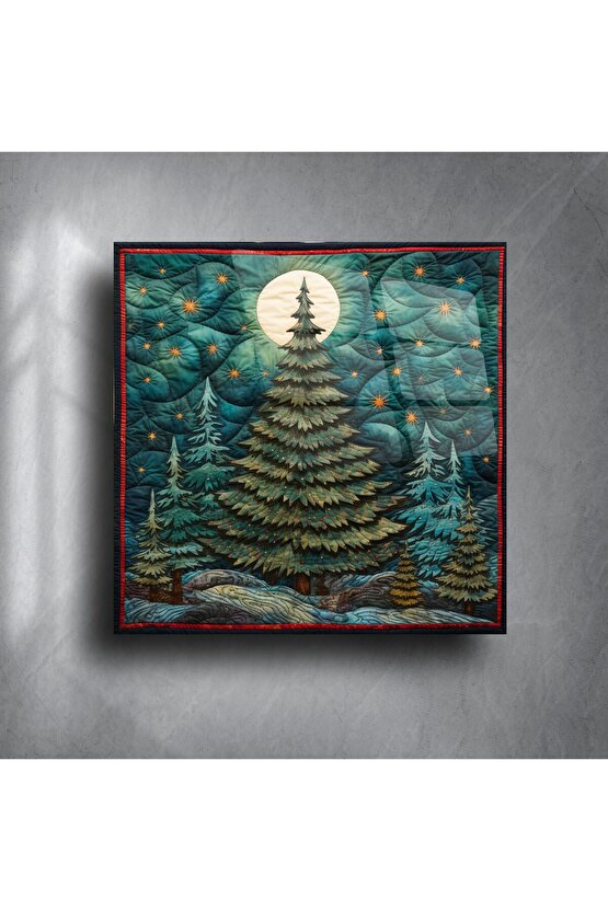 Sıcak Çam Ağacı Ay Işığı Sanatı