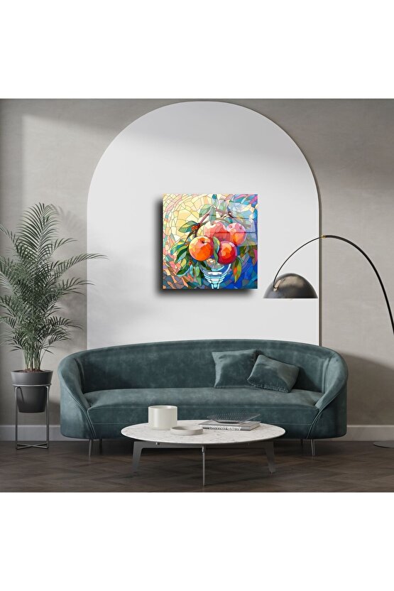 Akrilik Üzerine Renkli Meyve Vitray Sanatı