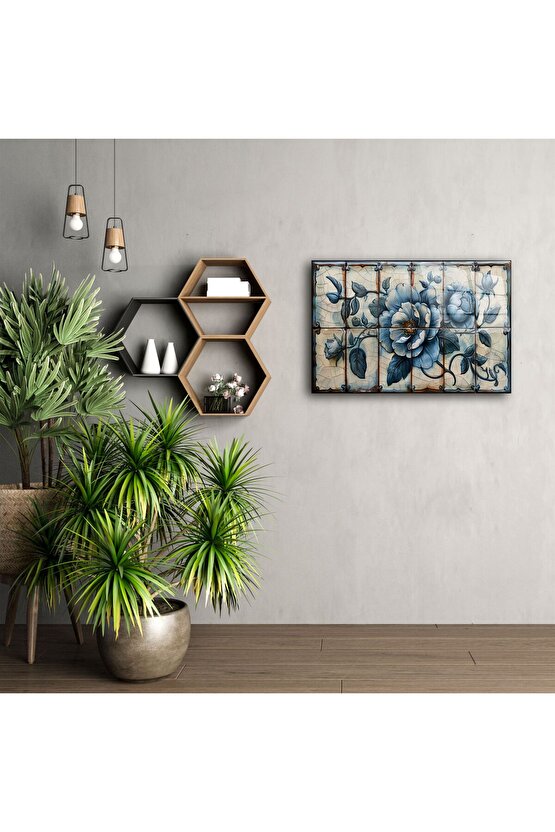 Modern Soyut Cam Duvar Tablosu