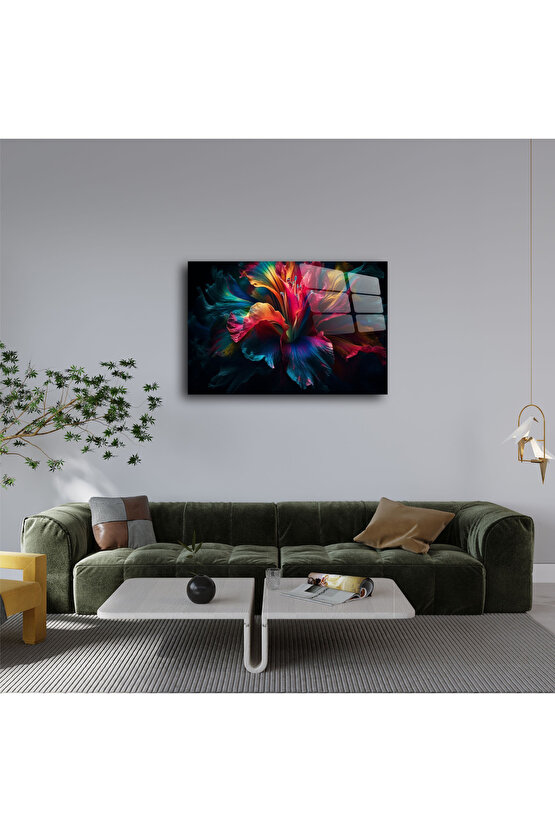 Karışık Desenler Cam Tablo Duvar Dekoru 12