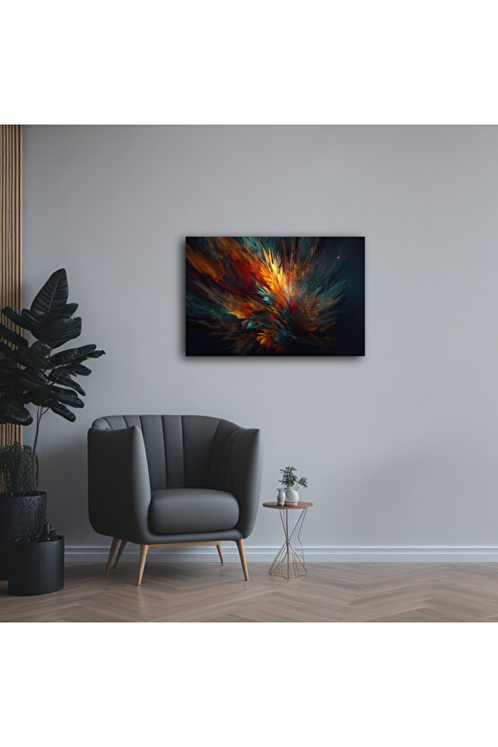 Karışık Desenler Cam Tablo Duvar Dekoru 6