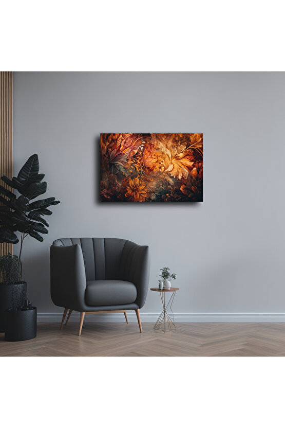 Karışık Desenler Cam Tablo Duvar Dekoru 5