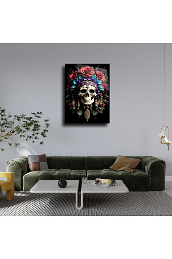 Kuru Kafa Görseli Cam Tablo Duvar Dekoru 1