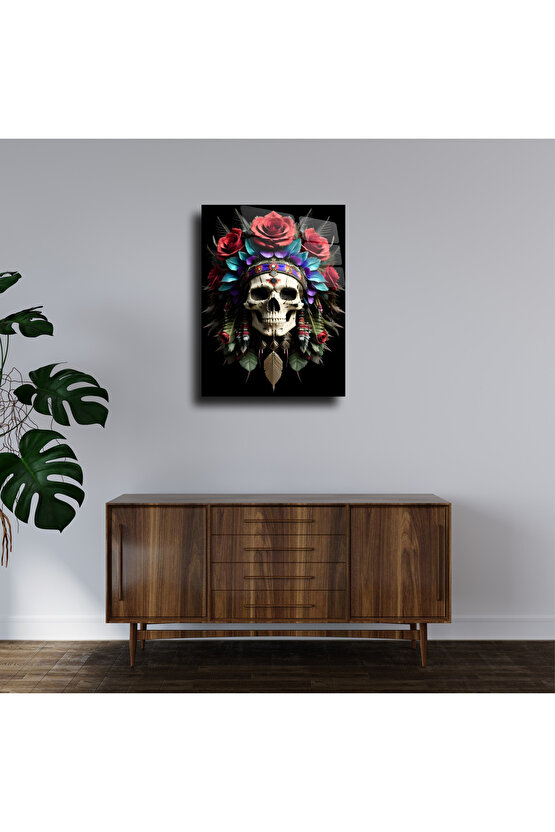 Kuru Kafa Görseli Cam Tablo Duvar Dekoru 1