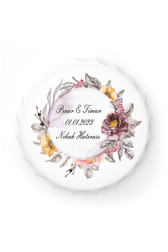 50 Adet Kapak Açacak Magnet Buzdolabı Süsü, Söz, Nişan, Kına, Nikah, Düğün Hatırası Promosyon 18