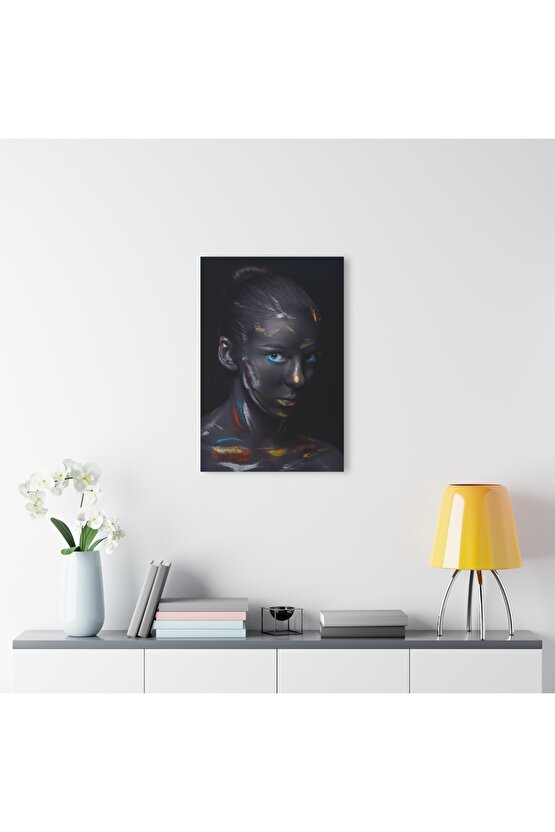 Kadın Model Cam Tablo Duvar Dekoru 11