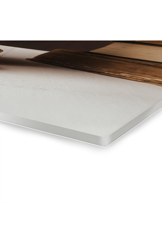 Adalet Terazisi Cam Tablo Duvar Dekoru 2