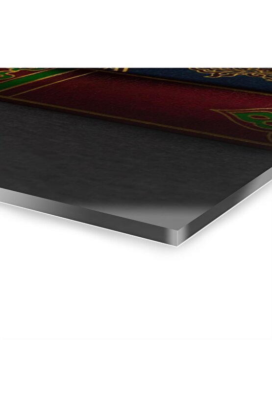 Kuran - ı Kerim ve Tesbih Cam Tablo Duvar Dekoru