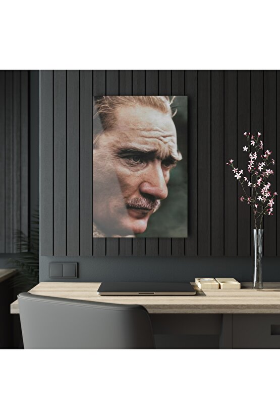 Atatürk Model 4 Cam Tablo Duvar Dekoru