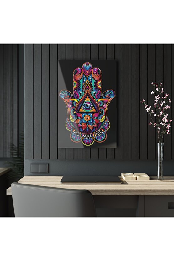 Fatma Ana Eli Cam Tablo Duvar Dekoru