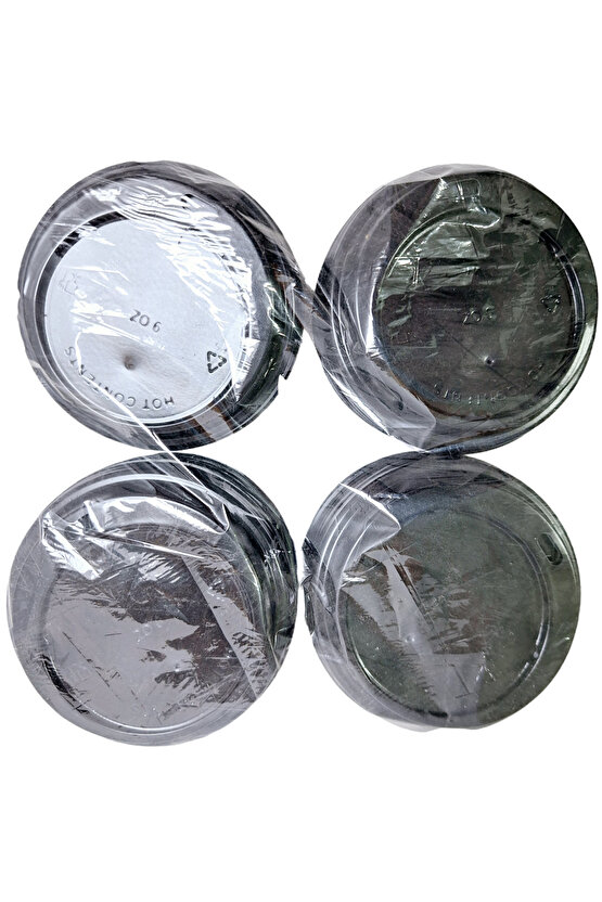 Double Wall Karton Kağıt Bardak 14 Oz 410ML Siyah Kapaklı 40 Adet