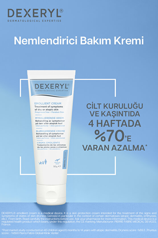 Kuru ve Atopiye Eğilimli Ciltler İçin Nemlendirici Bakım Kremi 50gr