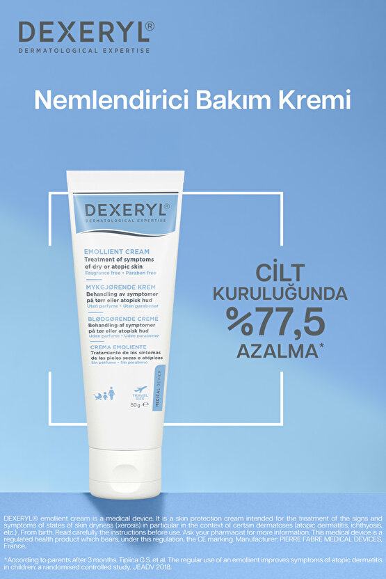 Kuru ve Atopiye Eğilimli Ciltler İçin Nemlendirici Bakım Kremi 50gr