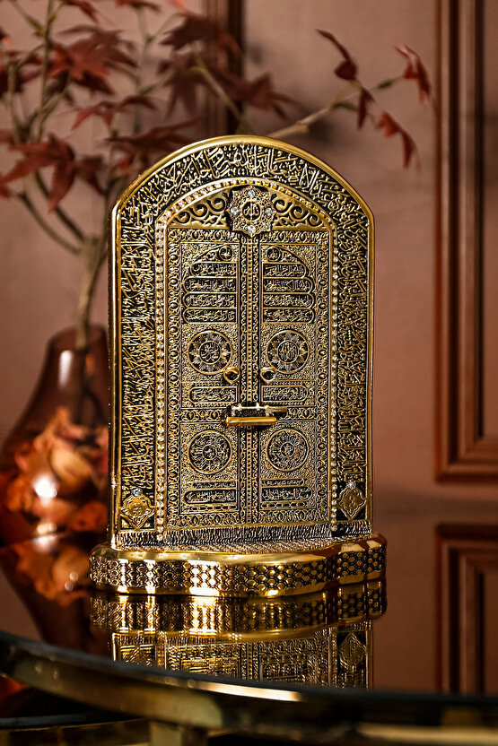 LÜKS BİBLO AYETEL KÜRSİ İŞLEMELİ KABE KAPISI DEKORATİF OBJE