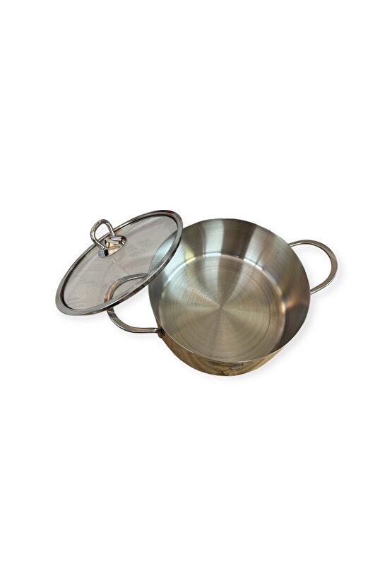 16 Cm Çapında Paslanmaz Çelik Tabansız Tencere