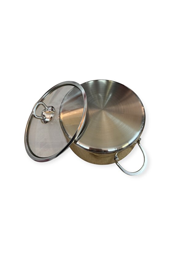 16 Cm Çapında Paslanmaz Çelik Tabansız Tencere