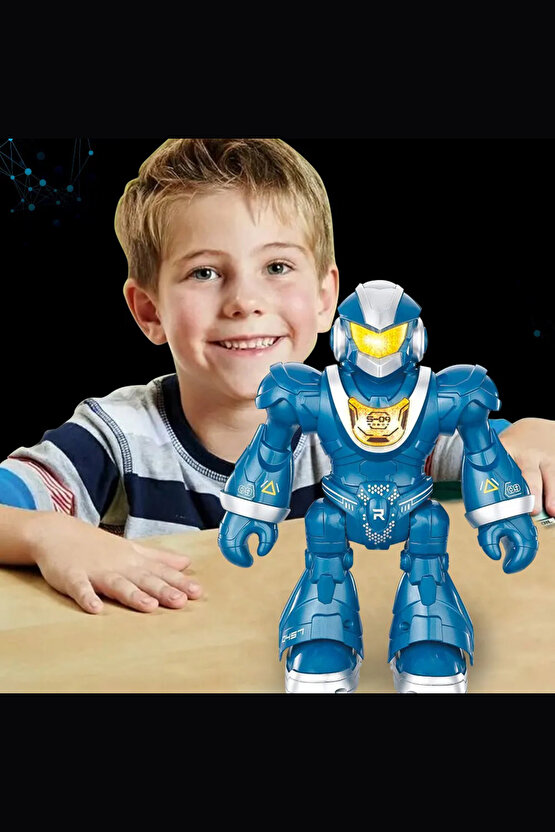 Uzaktan Kumandalı Full Fonksiyon Işıklı Ve Sesli Dansçı İnteraktif Pilli Robot 25 cm +3 Yaş