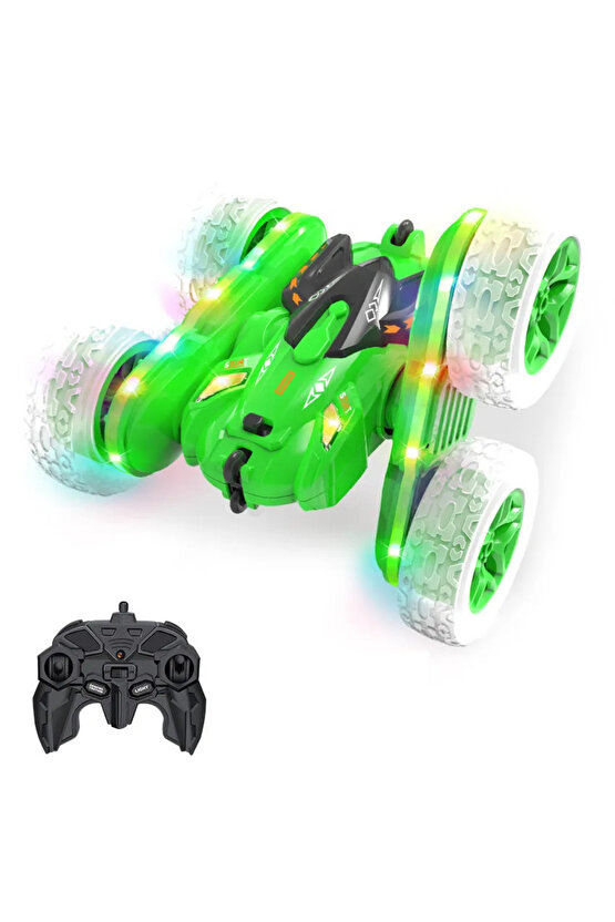 Uzaktan Kumandalı 4x4 Full Fonksiyon Şarjlı Işıklı Buharlı Spin 360 Derece Dönen Akrobat Araba