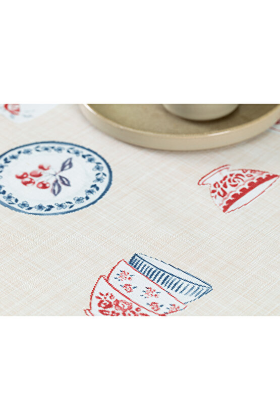 Mavel Pvc Masa Örtüsü - Bej - 100x140 Cm