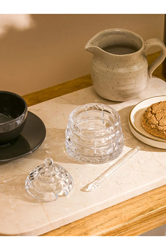 LCW HOME Renksiz Cam Bal Kavanozu 9 cm