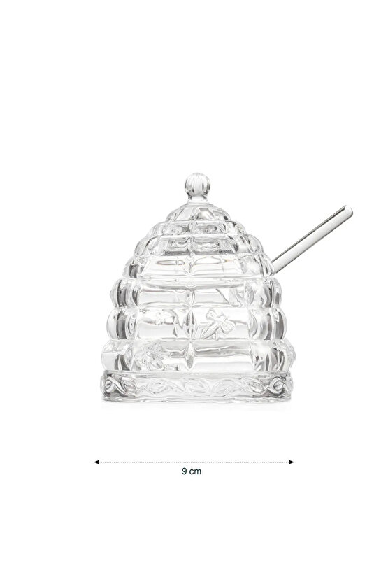 LCW HOME Renksiz Cam Bal Kavanozu 9 cm