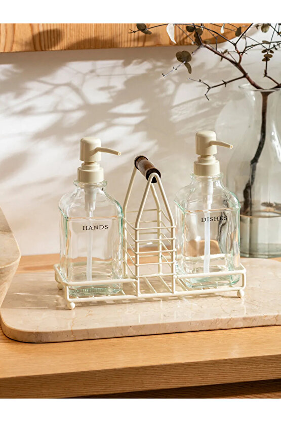 LCW HOME Renksiz 3 Parça Metal Banyo Seti