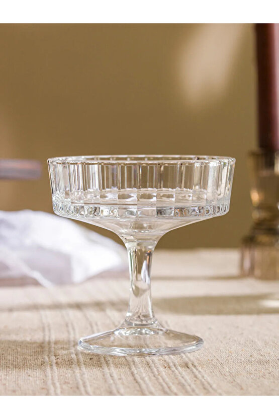 LCW HOME Renksiz Ayaklı Cam Kase 2li 10 Cm