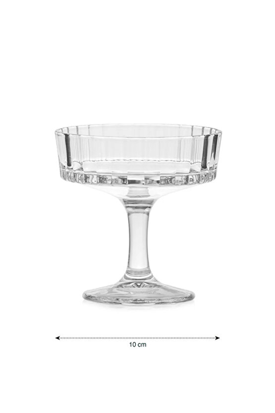 LCW HOME Renksiz Ayaklı Cam Kase 2li 10 Cm