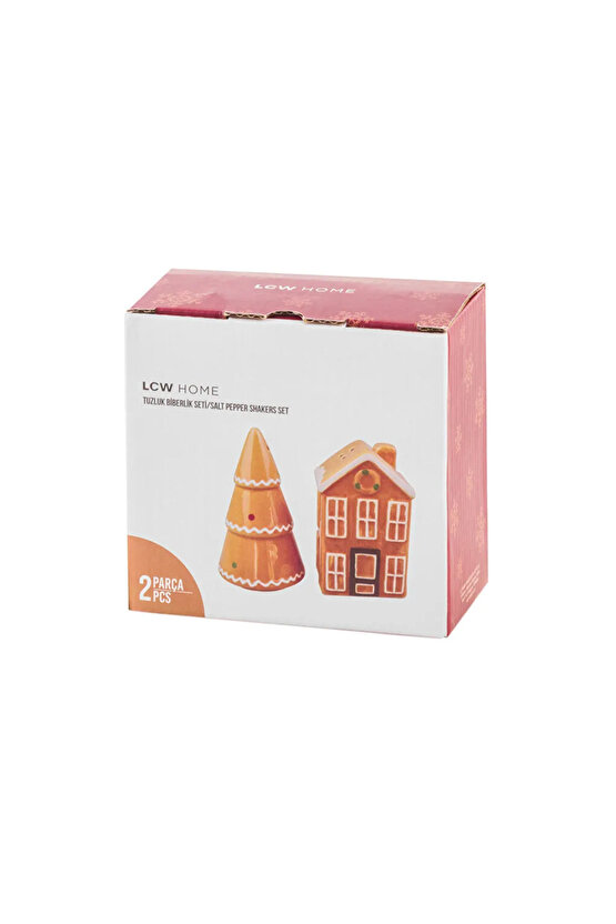 LCW HOME Karışık Baskılı Seramik Tuzluk Ve Biberlik