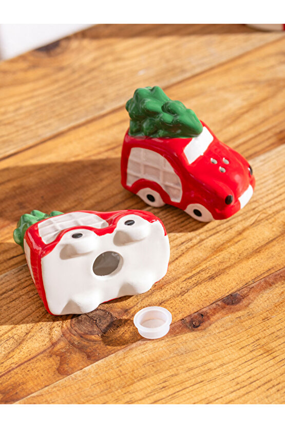 RENKLİMAĞAZADAN LCW HOME Karışık Araba Figürlü Seramik Tuzluk Ve Biberlik Seti