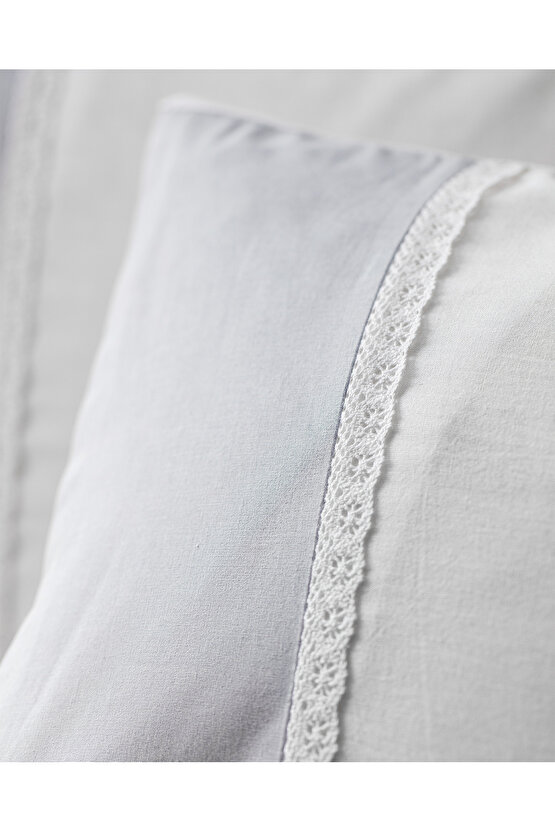 Nicola %100 Pamuk Yastık Kılıfı - Gri